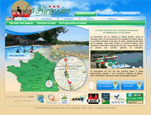 Tablet Screenshot of camping-laheronniere.com